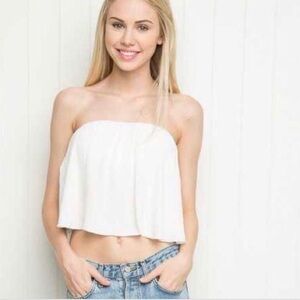 Brandy Melville White tube Top